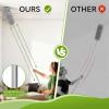 8-Piece Microfiber Feather Duster Set with Extension Pole (16.1" to 100"), Extendable Cobweb & Ceiling Fan Duster for Cleaning Cobweb, Ceiling Fan, Blind, Furniture view 2