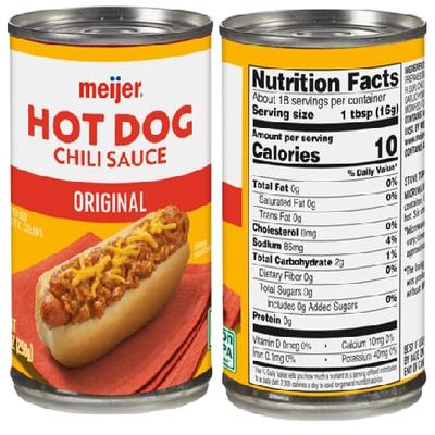 Original Hot Dog Chili Sauce (2 Cans, 10 oz. each)