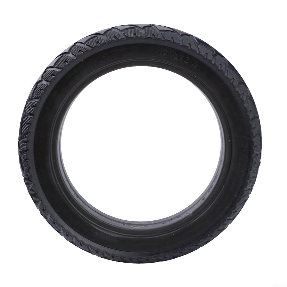12 1/2 X 2 1/4 (57-203) Solid Tire For Electric Scooter, Urethane Rubber Puncture-Resistant Airless Tyre For Outdoor Mobility Scooters, Electric Wheelchair Tire