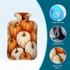 Tangopi Hot Water Bottle with Soft Cover 2L Leakproof PVC Hot Water Bag for Pain Relief, Period Cramps, Hand Feet Warmer, Ideal Gift for Women & Men (Fall Harvest Pumpkins) view 3