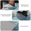 Non-Slip Front Door Mat, Teal Sea Turtle Starfish Coral Bath Rug, Underwater Marine Life Welcome Doormats for Entryway/Bedroom/Bathroom Entrance,24x36In view 2