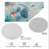 Non-Slip Front Door Mat, Teal Sea Turtle Starfish Coral Bath Rug, Underwater Marine Life Welcome Doormats for Entryway/Bedroom/Bathroom Entrance,24x36In view 3