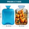 Tangopi Hot Water Bottle with Soft Cover 2L Leakproof PVC Hot Water Bag for Pain Relief, Period Cramps, Hand Feet Warmer, Ideal Gift for Women & Men (Farmhouse Pumpkins) view 2