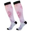 Gradient Cute Unicorns Compression Socks for Women Men Circulation Knee High Stocking for Athletic Running Nurse Travel view 1