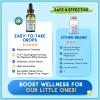 (2 Pack) Magnesium Glycinate Liquid for Kids, Kids Magnesium Liquid Drops Supplement with L-Theanine, Calcium, Zinc, Vitamin D3 K2 for Sleep Calm Relaxation Brain Bones Focus, Lemon Flavor 4 Fl Oz view 4