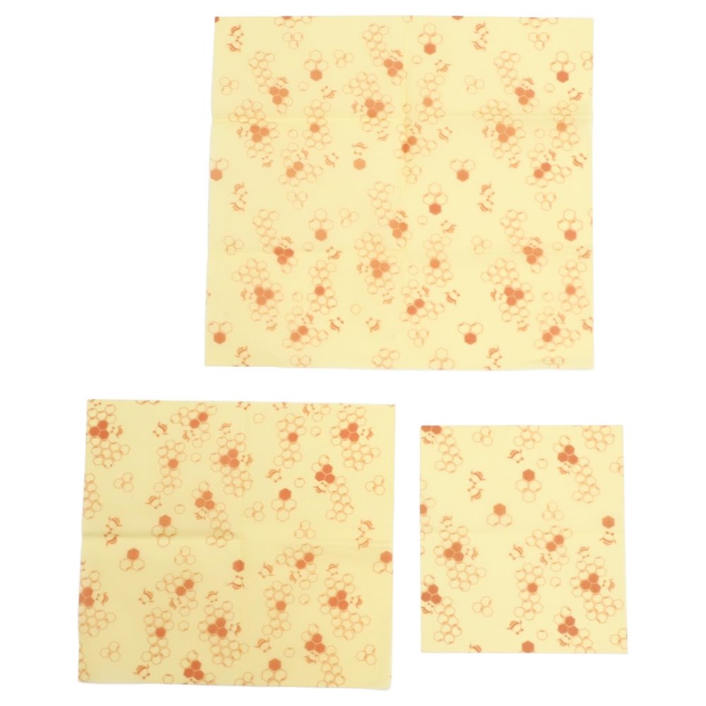 Aislor Bee's Wrap Beeswax Wraps for Food - Bread Wrap Reusable Bread Storage Bags for Sandwich, Snack Yellow Honeycomb One Size