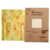 Aislor Bee's Wrap Beeswax Wraps for Food - Bread Wrap Reusable Bread Storage Bags for Sandwich, Snack Yellow Honeycomb One Size view 2