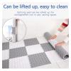 10 Pcs Interlocking Non-Slip Plastic Floor Tiles, 11.8x11.8 Inch for Bathroom, Kitchen, Balcony, Patio, Shower, Pool, Pet Areas Easy to Install, Waterproof, Durable view 4