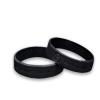 25 Pack Black Anti-Bullying Silicone Bracelet 7 Inch Small Wristband with Band Against Bullying Message Rubber Awareness Wristband for School Events, Fundraisers & Kindness Campaigns - 1 Bracelet view 1