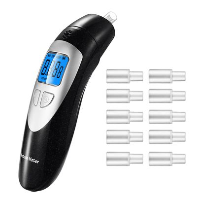Ketosis Mete for Ketosis Testing - Professional Ketosis Breath Analyzer Home Ketone Breath Meter High Accuracy Ketosis Breath Tester with 10 Mouthpieces