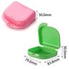 100 pcs Denture Box with Customizable Logo Dental Storage Container for Aligners, Mouth Guard Container Case (BLUE, S) view 2