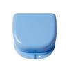 100 pcs Denture Box with Customizable Logo Dental Storage Container for Aligners, Mouth Guard Container Case (BLUE, L) view 1