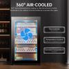 70L Electric Cigar Humidor Cabinet,Cedar Wood Frame Wine Cooler, Temperature and Humidity Controlled Glass Door, Smart Touch Panel(B) view 4