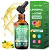 Liposomal L-lysine 1000MG Liquid Drops, L-Lysine Supplements for Kids and Adults, All-in-1 Essential Amino Acid with Vitamin C, B6, D3, B12 & Zinc for Collagen, Lip, skin & Immune Support, 1 Pack view 1