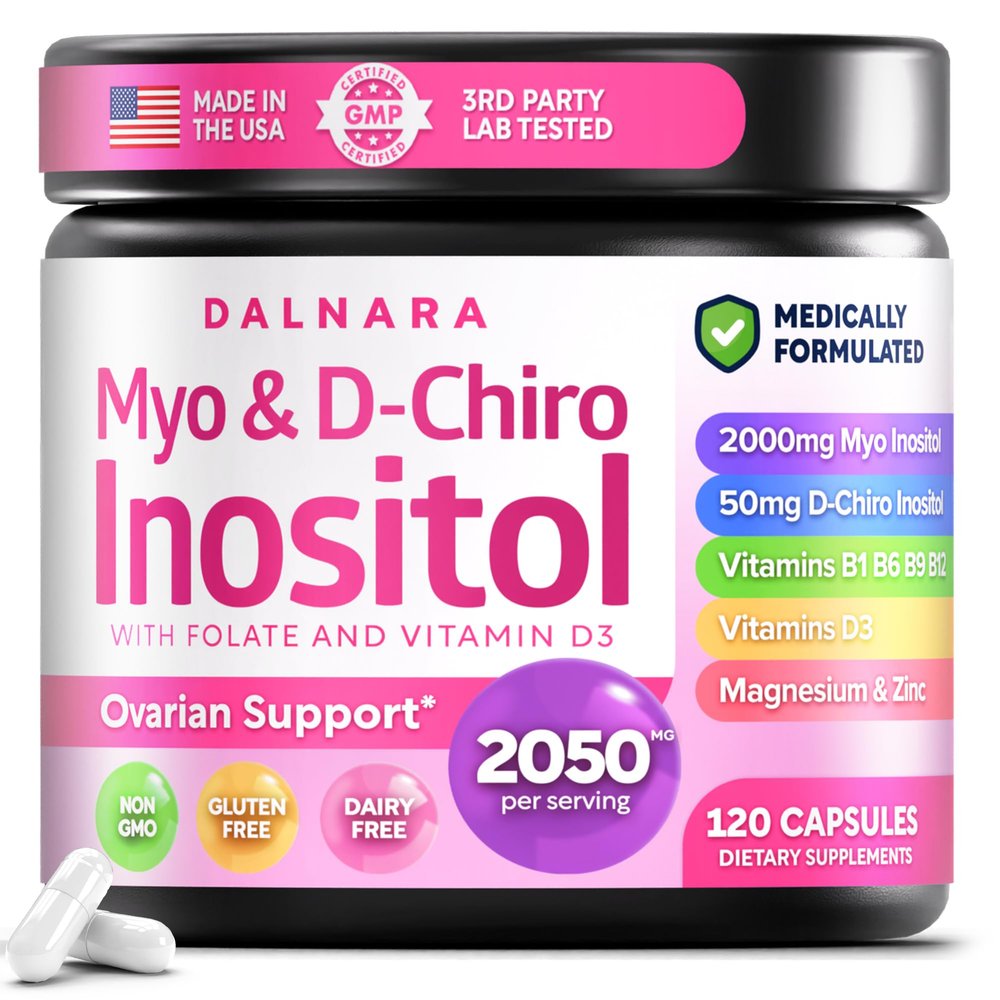 Myo-Inositol & D-Chiro Inositol Supplement for Women 120ct Ideal 40:1 Ratio