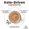 Rapid Fire Keto Creamer, Coffee Creamer with Grass Fed Butter, MCT Oil, Himalayan Pink Salt, Delicious Original Flavor, Energy Support, 2 Pack, 40 Servings view 3