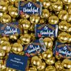 102 Pcs Fall Be Thankful Wrapped Assorted Miniatures and Milk Chocolate Gold Foil Balls (1.62lb) view 1