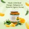 Agave Sweet Mango Jalapeno Fruit Spread with Agave Syrup | No Sugar Mango Jalapeno Jam Alternative | No Preservatives, Vegan-Friendly | 10 oz Recyclable Glass Jar view 2