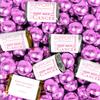 204 Pcs Breast Cancer Awareness Strength in Words Wrapped Chocolate Miniatures and Pink Milk Chocolate Balls (3.24lb) view 1