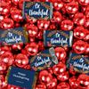 280 pcs Fall Be Thankful Wrapped Assorted Miniatures and Milk Chocolate Red Foil Balls (6.48lb) view 1