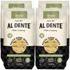 Al Dente Golden Egg Pappardelle All-Natural, Hand-Crafted Egg Pasta. Traditional Pasta Noodles Made with Cage-Free Eggs and Semolina. (Packaging May Vary) - 12oz Bags (Pack of 4)