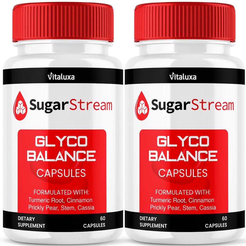 (2 Pack) Sugar Stream Capsules, SugarStream Balance Blood Health Support Supplement Pills, Advanced Glyco Optimizer Formula Capsulas, Premium Natural Ingredients for Overall Health & Wellness (120 ct)
