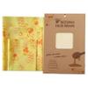 Zaldita Bee's Wrap Beeswax Wraps for Food - Honeycomb Bread Wrap Sandwich Wraps & Bowl Covers Yellow Honeycomb One Size view 2