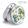 Crocodile Friends Pill Box 3 Compartment Waterproof Pill Case with Mirror Portable for Purse Pocket Daily Medicine Vitamin Organizer Travel Med Container Holder for Fish Oil Supplements view 2