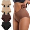 xignfoea Incontinence Underwear Women, 4-Layer Leak-Proof Underwear for Women 55+, Dry & Secured (4 Colors D,XX-Large) view 1