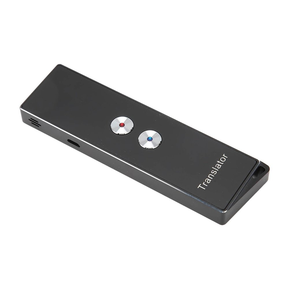 Bewinner 99% Accuracy 5.0 Smart Language Translator Device Portable Travel Aluminum Travel Voice Translator (BLACK)