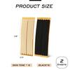 12Pcs Women Foam Heel Strap Cushion Insert Self-Adhesive Thin Heel Straps Non-Slip Shoe Back Liners Grips Pads Tapes for Loose Shoes Sandals (Black+Beige) view 2