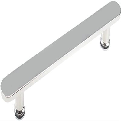 Stainless Steel Shower Door Handle - Polished Finish, Push & Pull Knobs, Grab Bar for Tempered Glass, Durable Bathroom Hardware, Ideal for Home & Hotel Use (500mm)