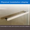 Stainless Steel Shower Door Handle - Polished Finish, Push & Pull Knobs, Grab Bar for Tempered Glass, Durable Bathroom Hardware, Ideal for Home & Hotel Use (500mm) view 4