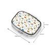 Purse Pill Container Slim Vitamin Organizer Credit-Card Sized Womens Daily Essential, Cute Construction Bulldozer Excavator view 3