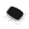 AM/PM Pill Organizer Small Travel Case Medication Reminder Supplement Box Nurse, Black Elegant Ornaments Texture view 3