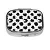 Weekly Pill Box Micro Organizer Vacation Medicine Case Compact Supplement System Travel Kit, Cow Spot view 1
