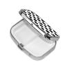 Weekly Pill Box Micro Organizer Vacation Medicine Case Compact Supplement System Travel Kit, Cow Spot view 2