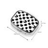 Weekly Pill Box Micro Organizer Vacation Medicine Case Compact Supplement System Travel Kit, Cow Spot view 3
