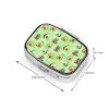 Pocket Pill Box Compact Metal Vitamin Organizer Leak-Proof Design Men Women Commute Essentials, Cute Avocado Animals view 3