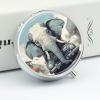 Car Elephant Metal Pill Organizer, 3 Compartment Waterproof Pill Case with Mirror for Purse Pocket Bag, Daily Medicine Vitamin Holder, Portable Travel Med Container(Round) view 4