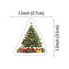50 PCS Edible Christmas Tree Cupcake Toppers Green Xmas Cupcake Picks Wafer Paper Merry Christmas Party Decorations for Edible Xmas Theme Baby Shower Birthday Party Cake Decorations Supplies view 2