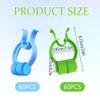 120 Pcs Plastic Foam Nose Stop Clips Nose Nasal Stopper Clips for Accidental or Emergency Condition for Kids Adult Emergency Accident(Blue, Green) view 2