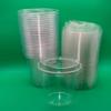 100 Count, Disposable Cold Pet Cups with Sip Lids, Clear Plastic, 16 Ounce, for To-go Drinks view 1