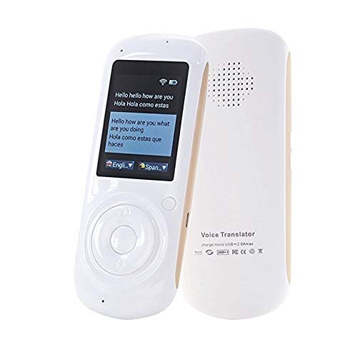 30 Languages Quality Simultaneous Electronic Translator Portable Voice Translator WiFi Connect,Black