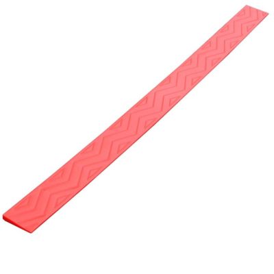 Portable Lightweight Wheelchair Ramp 2 Pack - 1 to 6.5 cm Rise High Floor Transition Strip Non-Slip Threshold Ramp - Door Trim Bar for Carpet Threshold Transition,Red,0.4"