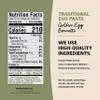 Al Dente Traditional Variety 4-Pack All-Natural, Hand-Crafted Egg Pasta. Includes Egg, Spinach, Garlic Parsley Fettuccine and Golden Bonnetti. (Packaging May Vary) - 12oz Bags (Pack of 4) view 3