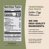 Al Dente Traditional Variety 4-Pack All-Natural, Hand-Crafted Egg Pasta. Includes Egg, Spinach, Garlic Parsley Fettuccine and Golden Bonnetti. (Packaging May Vary) - 12oz Bags (Pack of 4) view 4