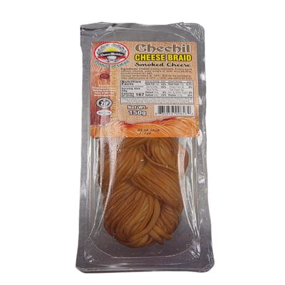 Chechil Cheese Braid 2 Pack Smoked String Cheese Traditional Eastern European Snack 150g Each by CheeseMeister
