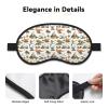 Eye Sleep Masks for Women Men - Elastic Band Blackout Mountain Forest Dinosaur Print Travel Eye Masks for Sleep Airplane, Comfy Night Sleeping Mask Cover for Nap and Party Games view 3
