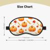 Eye Sleep Masks for Women Men - Elastic Band Blackout Pumpkin Maple Wheat Print Travel Eye Masks for Sleep Airplane, Comfy Night Sleeping Mask Cover for Nap and Party Games view 2